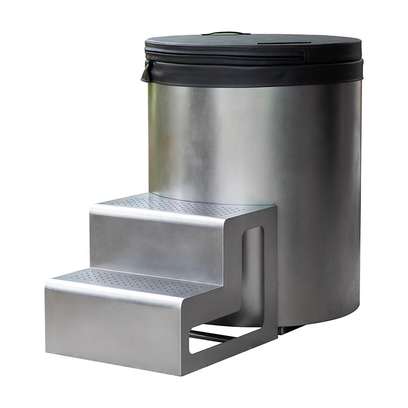 Пълна кръгла студена вана от неръждаема стомана 304